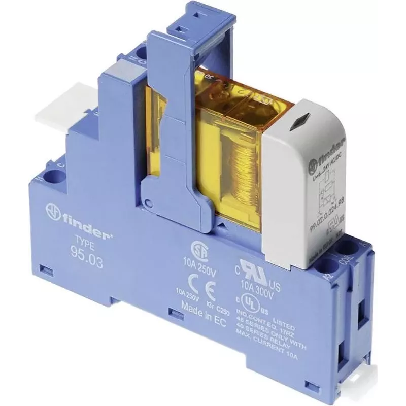 Finder Coupling Relay for DIN-Rail 48.31.8.110.0060 1 Changeover Contacts (48.31.8.110.0060)