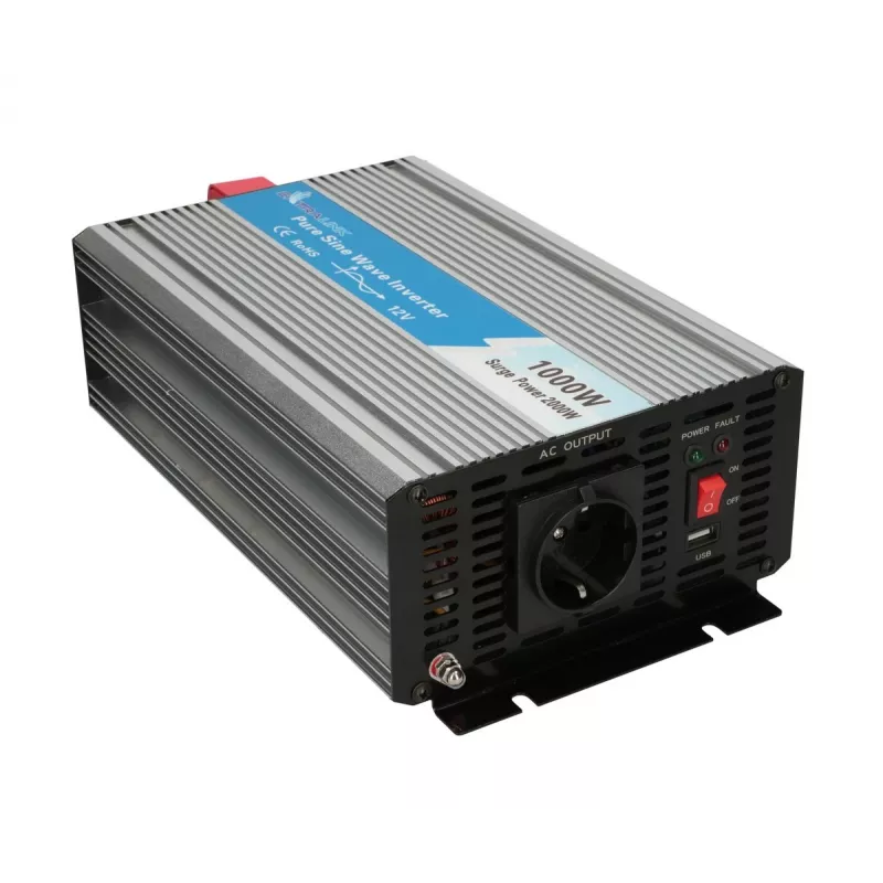 Voltage converter Extralink OPIP-1000W 12V 230V 1000W pure sine