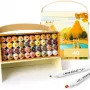 Double-sided marker pens Arrtx LC302185 — 40 colours (yellow shade included)