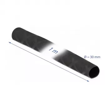 Heat shrink tube DeLOCK 19596 X-pattern non-slip 1 m x 30 mm black