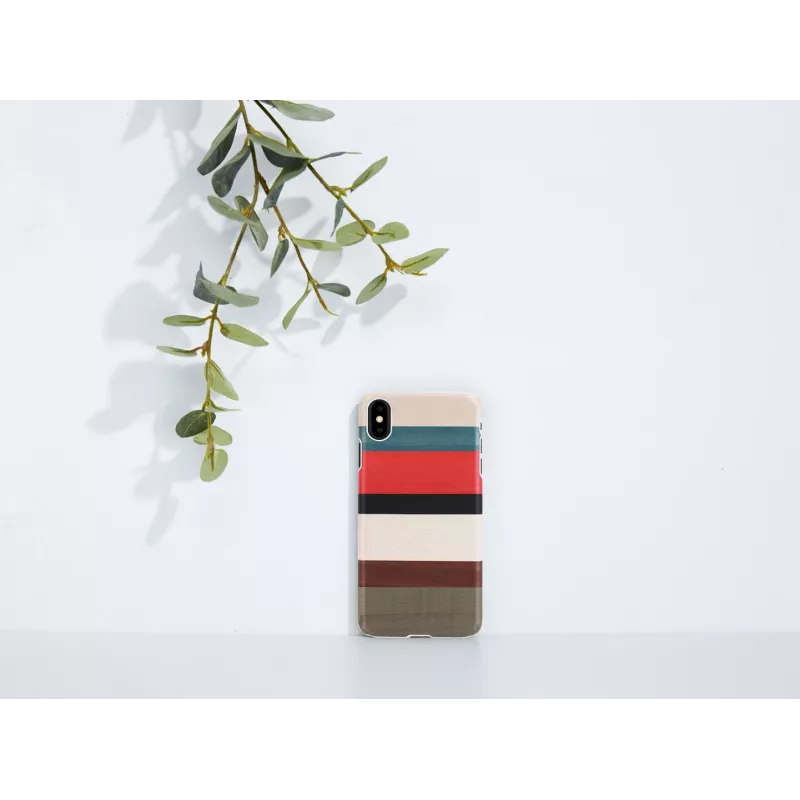 Smartphone case man and wood for iPhone X/XS — Corallina White