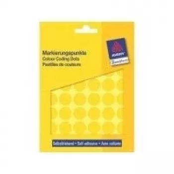 Colour Coding Dots Avery 3377 Yellow