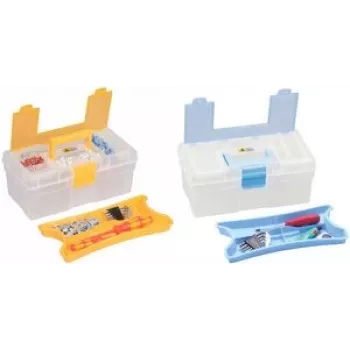 Storage box allit McPlus Clear 12.5, polypropylene (PP), blue, transparent, model 416401