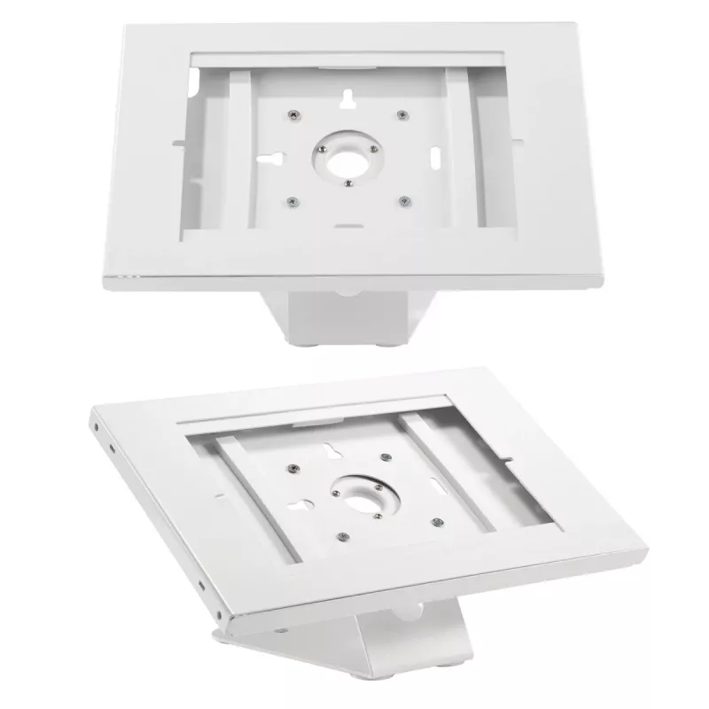 Desk table stand MACLEAN MC-909W adjustable height white for tablets and devices