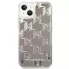 Karl Lagerfeld KLHCP14MLMNMS iPhone 14 Plus 6.7 hardcase silver / silver Liquid Glitter Monogram