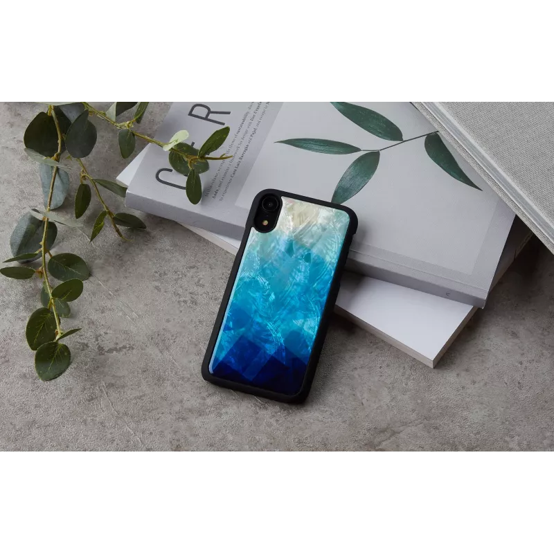 Smartphone case iKins for iPhone XR — blue lake outer, black inner