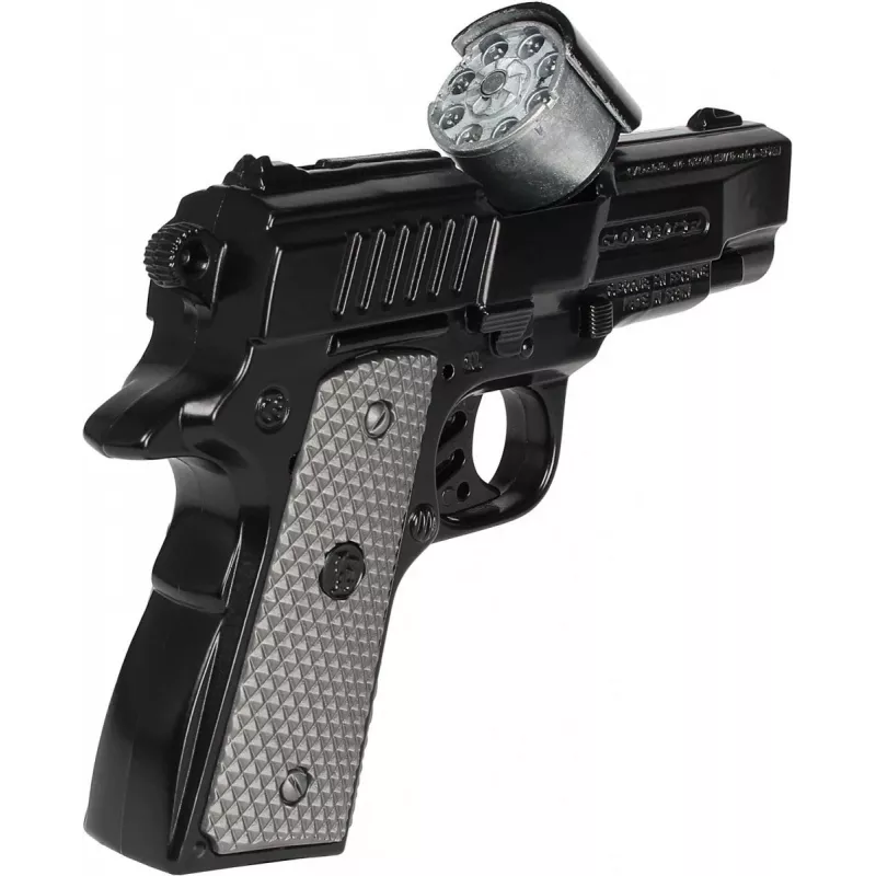 Toy metal police pistol Pulio model 15546/6 — realistic design, durable construction