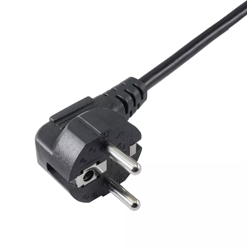Akyga AK-PC-04A Power Splitter Cable CEE 7/7 to 2x IEC C13, 1.8 m, Black