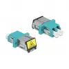 Optical Fiber Coupler DeLOCK 86900 LC Duplex Female to Female Multi-mode Aqua