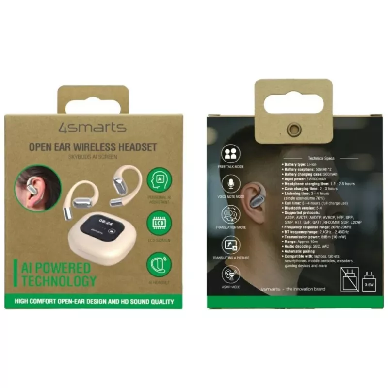 Headphones 4smarts SkyBuds AI Screen