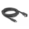 DeLOCK USB Cable USB Type-C male to USB Type-C male angled 2m 5Gbps 4K PD 60W
