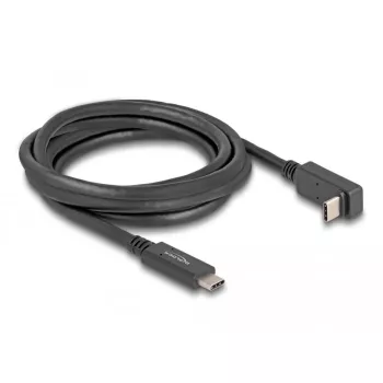 DeLOCK USB Cable USB Type-C male to USB Type-C male angled 2m 5Gbps 4K PD 60W