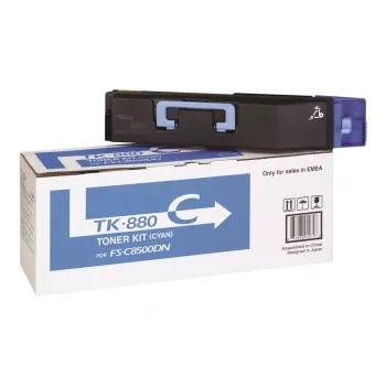Toner cartridge Kyocera TK-880C Cyan, original, laser printing, yield 18,000 pages, 1 pc