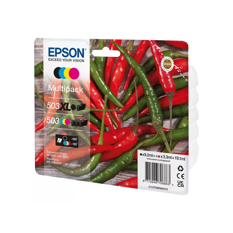 Epson C13T09R94010 ink cartridge 4 pc(s) Original High (XL) Yield Black, Cyan, Magenta, Yellow
