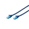 Patch cord U/UTP Cat.5e PVC 0,5m blue