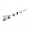 DELOCK Keystone Module RJ45 jack to LSA Cat.6A tool-free 45° angled shielded with metal latch