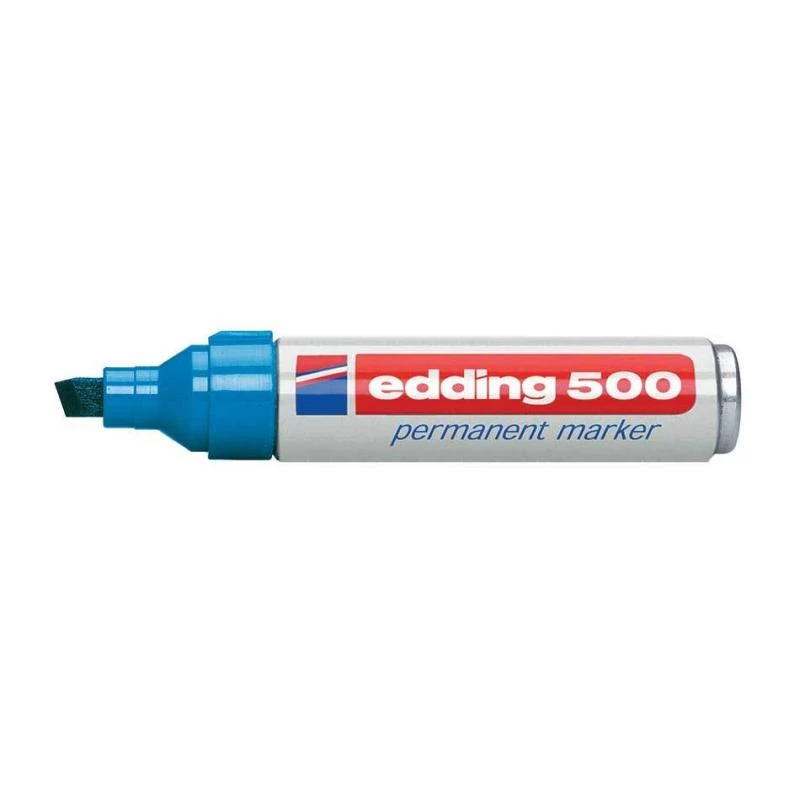 Permanent Marker Edding 500 Chisel Tip Blue