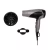 Hair dryer Remington D3190S — 2200 W, ionic, 3 heat levels, 2 speeds, cool shot, diffuser & concentrator (Silver/Black)