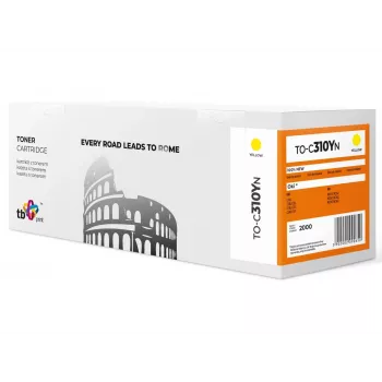 Toner for OKI C310 TO-C310YN yellow 100% new