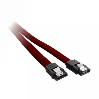 CableMod ModMesh - SATA-Cable - Serial ATA 150/300/600 - SATA (W) zu SATA (W) - 60cm - Blood Red (CM-CAB-SATA-N60KBR-R)