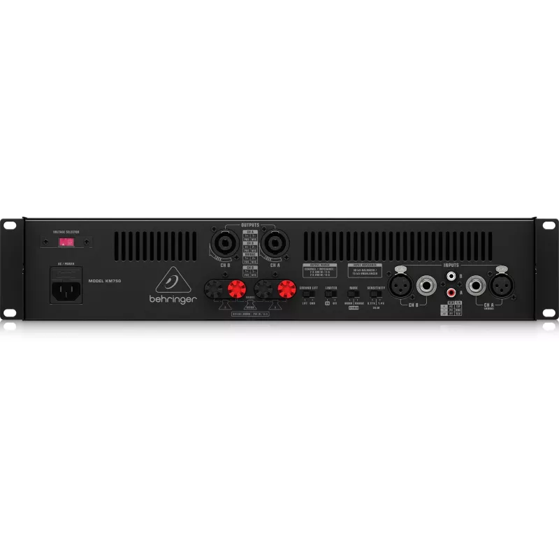 Behringer KM750 audio amplifier 2.1 channels Black