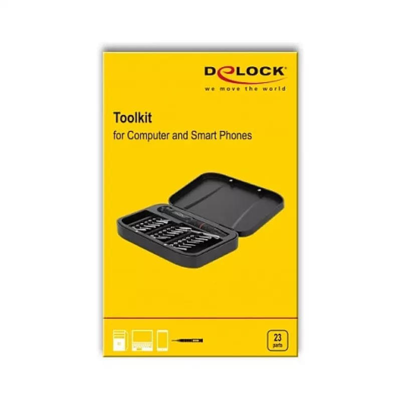 Screwdriver Bit Set DeLOCK 64066 22 pcs