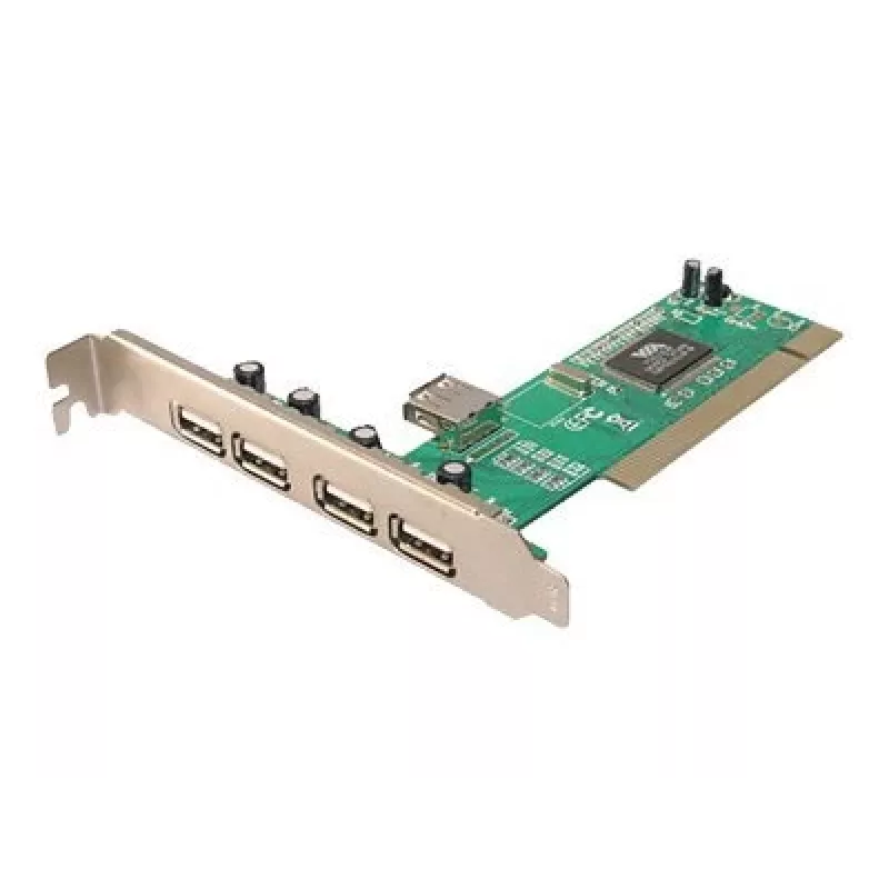 LogiLink PC0028 USB 2.0 PCI Card, 4 External + 1 Internal Port