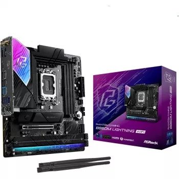 Motherboard ASRock B860M Lightning WiFi — Intel B860, LGA1851, microATX, DDR5, 4 DIMM, Wi‑Fi 6E, 2.5Gb LAN, Thunderbolt 4
