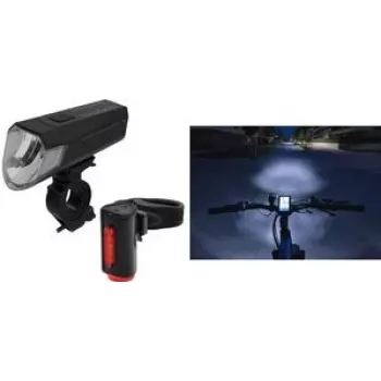 Front LED Lighting Set FISCHER TWIN 80 Lux switchable to 40 Lux and 20 Lux