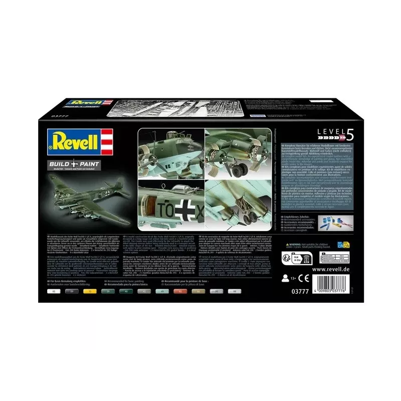 Plastic model airplane REVELL Fendt 728 Vario scale model kit REV-03777