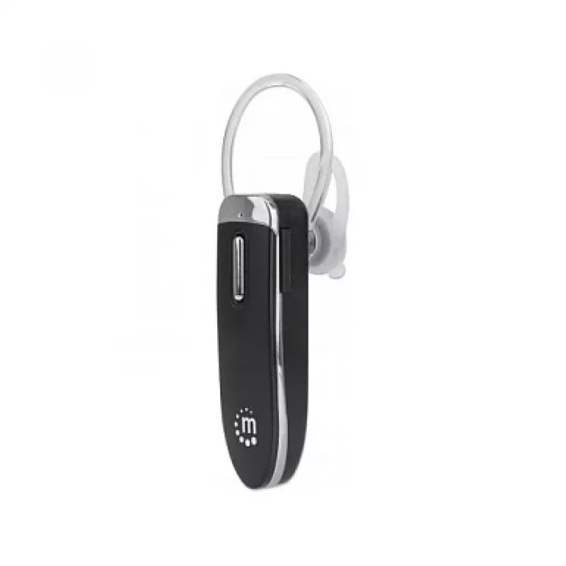 Manhattan Single Ear Bluetooth Headset, Omnidirectional Mic, Integrated Controls, Black, 10 hour usage time, Range 10m, USB-A charging cable included, Bluetooth v4.0, 3 year warranty