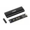 SSD enclosure IBOX HD-07 for 1x M.2 drive, USB 3.2 Gen 2 (10 Gbit/s), USB-C, black