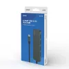 USB hub SAVIO AK-54 — 4 x USB-A (USB 3.2 Gen 1), USB-C host, black