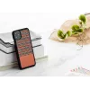Smartphone case man and wood for iPhone 11 Pro Max — brown check, black trim