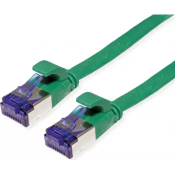 VALUE Patch Cable Cat.6A (Class EA) FTP, extra-Flat, Green, 3 m (21.99.2143)