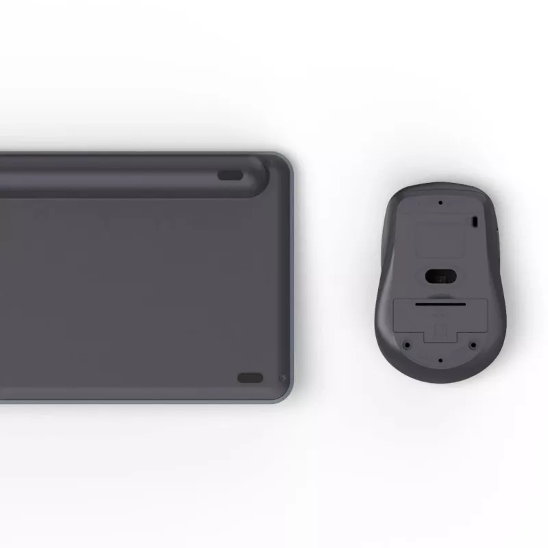 multi device keyboard and mouse set black gre