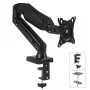 Monitor mount MACLEAN MC-860 desk mount for 27 inch (68.6 cm) screens, VESA 75x75–100x100, max load 8 kg, black