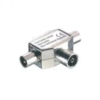 Connector Vivanco 7/38-N 2 x BNC BNC Silver
