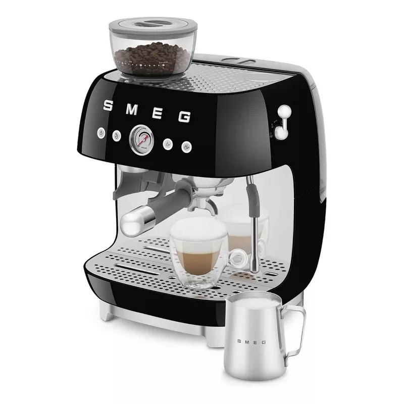 SMEG EGF03BLEU Espresso Machine. Kaffeevollautomat 50s Style. black
