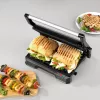 Electric 2-in-1 Health Grill Progress EK5854PVDE with non-stick plates and adjustable temperature