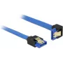 SATA cable DeLOCK 85088 0.1 m SATA 7-pin Black Blue