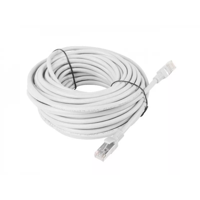 LANBERG networking cable RJ-45 Cat5e PCU5-10CC-3000-S, 30 m, U/UTP, CCA conductor, PVC jacket, 26 AWG, white