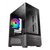 Mini Tower PC case TACENS Mars Gaming MC-SE2 — Mini-ITX / Micro-ATX, black, side window, bottom PSU, supports 2x2.5 inch + 1x3.5 inch