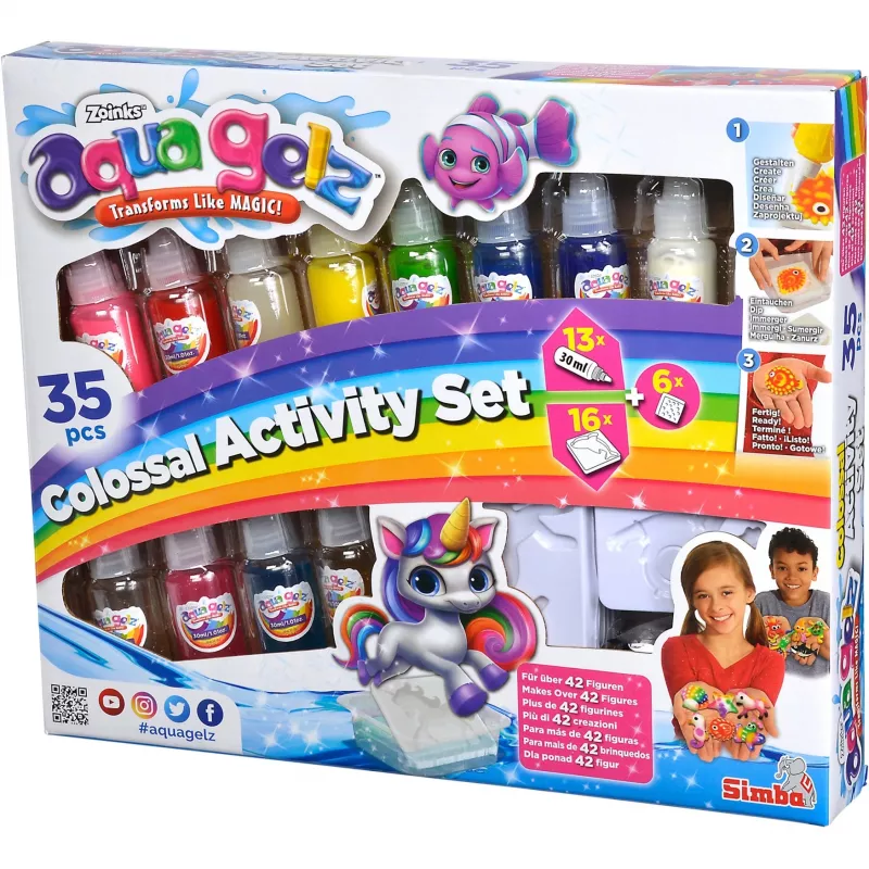 Water-based gel for creative play SIMBA Crafts Simba Aqua Gelz Colossal Set 106322566