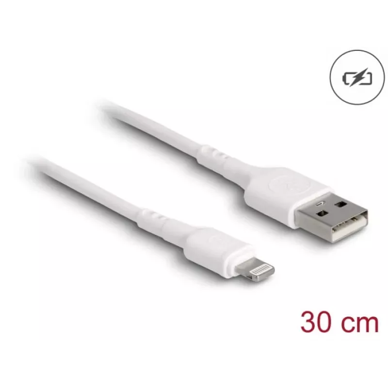 USB Charging Cable DeLOCK 87866 for iPhone iPad iPod 30 cm