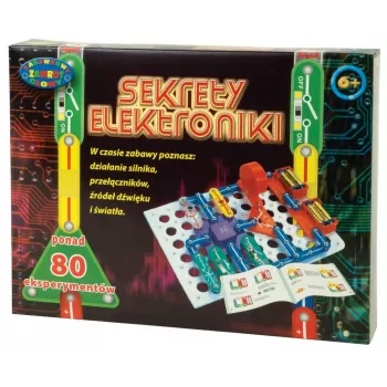 Educational electronics science kit Dromader Sekrety Elektroniki — 80 experiments
