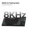 Mechanical keyboard Keychron V3 Ultra 8K — Wired & Bluetooth, QWERTY layout, RGB LED, Black