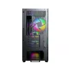 Montech X5M (B) Micro Tower PC case — Micro‑ATX/Mini‑ITX, 3x120mm front, 1x120mm rear, supports ATX PSU, 2x3.5 inch + 4x2.5 inch, Black