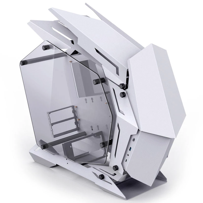 Mini Micro-ATX Tower Jonsbo MOD3 Tempered Glass White PC case, Mini-ITX/Micro-ATX support