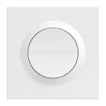 Two-channel smart wall switch Sonoff MINI-2GS-E — compact in-wall relay for two circuits, Matter-compatible